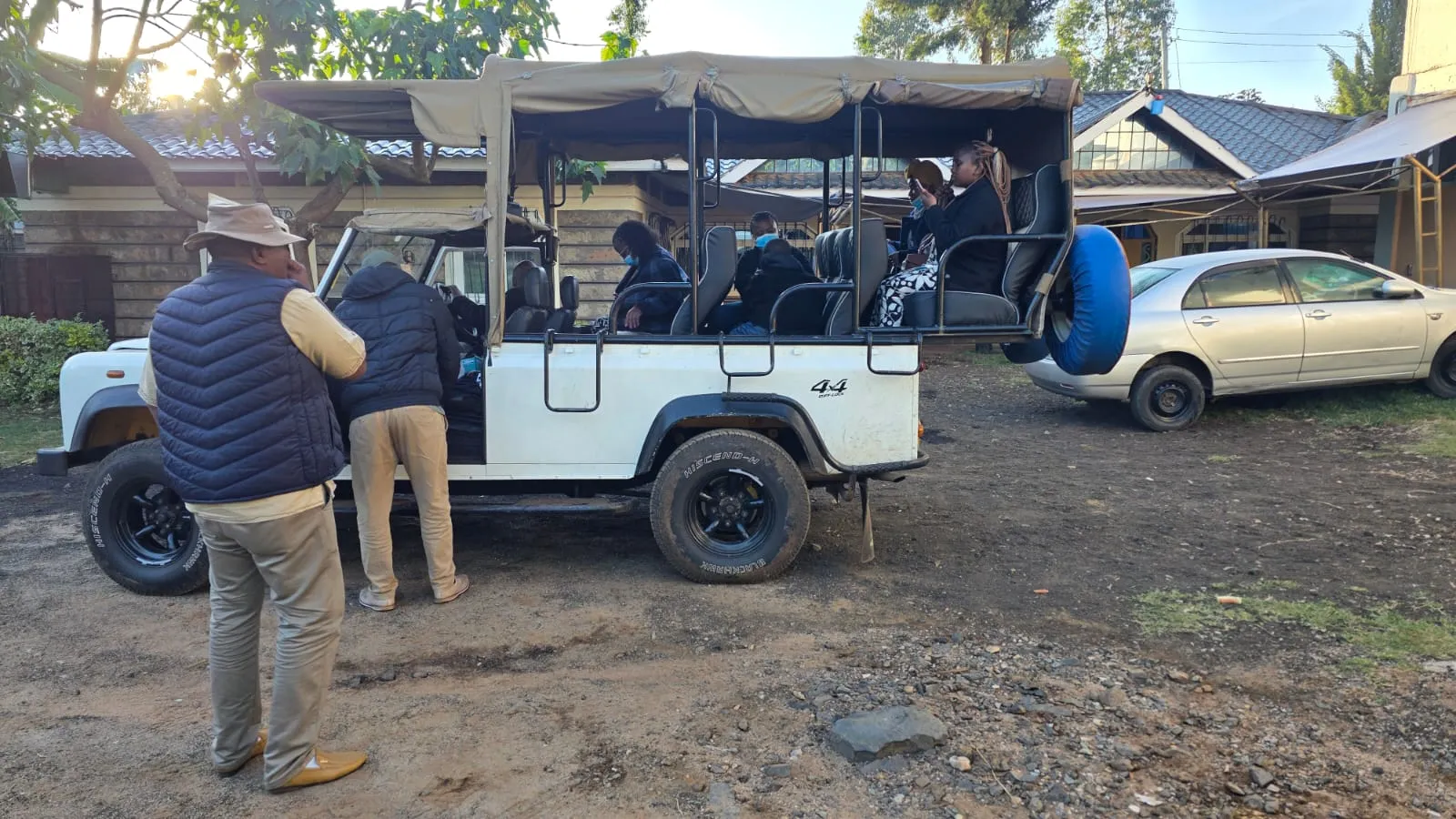Maasai warriors performing traditional jumping dance